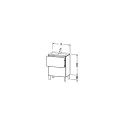 Duravit L-Cube Waschtischunterbau bodenstehend 391x620x704mm Betongrau Matt, Griff... DURAVIT-LC667300707 4053424648255 (Abb. 1)