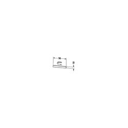 Duravit Magnetleiste 100x160x55mm, Edelstahl/Chrom Hochglanz, Befestigungsmaterial... DURAVIT-UV970900000 4053424601557 (Abb. 1)