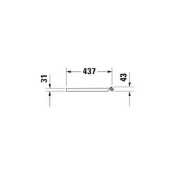 Duravit DuraStyle WC-Sitz Weiß Hochglanz, 377x43x447mm, ohne Absenkautomatik mit Wi... DURAVIT-0020610000 4053424039725 (Abb. 1)