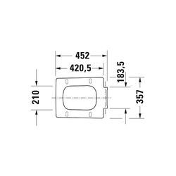 Duravit Design Classics WC-Sitz rechteckig Weiß Hochglanz, 371x63x463mm, Absenkauto... DURAVIT-0021190000 4053424682167 (Abb. 1)
