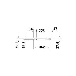 Duravit No.1 WC-Sitz rechteckig Weiß Hochglanz, 331x42x385mm, mit Absenkautomatik, ... DURAVIT-0021390000 4053424800363 (Abb. 1)