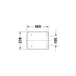 Duravit Vero Air WC-Sitz eckig Weiß Hochglanz, 378x49x469mm, ohne Absenkautomatik, ... DURAVIT-0022010000 4053424336213 (Abb. 1)