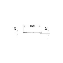 Duravit D-Code WC-Sitz Weiß Hochglanz 490x43x361mm mit Absenkautomatik, Sitzgarnitu... DURAVIT-0060390000 4021534822544 (Abb. 1)