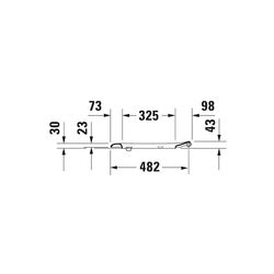 Duravit D-Code WC-Sitzring, Weiß glänzend, 368x42x496mm verlängert, Winkelpuffer, d... DURAVIT-0060910000 4021534949234 (Abb. 1)