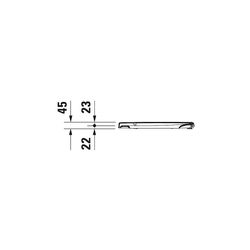 Duravit WC-Sitz, Weiß Hochglanz 370x37x500mm, ohne Absenkautomatik, Edelstahl-Schar... DURAVIT-0063320000 4021534634314 (Abb. 1)