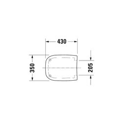 Duravit D-Code WC-Sitz Weiß Hochglanz 360x40x430mm, ohne Absenkautomatik, Edelstahl... DURAVIT-0067310000 4021534384769 (Abb. 1)