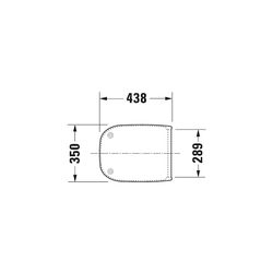 Duravit D-Code WC-Sitz Rechteckig, Weiß Hochglanz 359x50x443mm, mit Absenkautomatik... DURAVIT-0067390099 4021534966293 (Abb. 1)