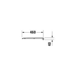 Duravit D-Code WC-Sitz Weiß Hochglanz 360x50x475mm, ohne Absenkautomatik, Edelstahl... DURAVIT-0067410000 4021534427671 (Abb. 1)