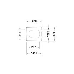 Duravit Vero WC-Sitz Rechteckig, Weiß Hochglanz 340x45x428mm mit Absenkauto. Sitzga... DURAVIT-0067690000 4021534403972 (Abb. 1)