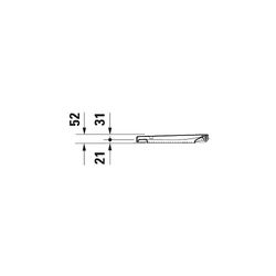 Duravit PuraVida WC-Sitz Rechteckig, Weiß HG 366x52x433mm mit Absenkauto. Sitzgarni... DURAVIT-0069190000 4021534485466 (Abb. 1)
