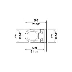Duravit SensoWash Slim Dusch-WC 539x373mm, Weiß, Absenkautomatik, Fernbedienun... DURAVIT-611000002304300 4053424688756 (Abb. 1)