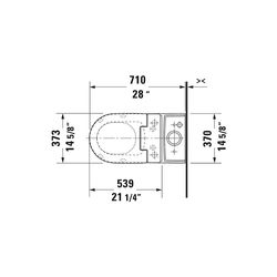 Duravit SensoWash Slim Dusch-WC 539x373mm, Weiß, Absenkautomatik, Fernbedienun... DURAVIT-611000002304300 4053424688756 (Abb. 1)