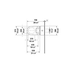 Duravit SensoWash Slim Dusch-WC 539x373mm, Weiß, Absenkautomatik, Fernbedienun... DURAVIT-611000002304300 4053424688756 (Abb. 1)