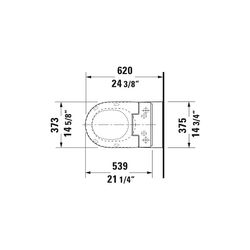 Duravit SensoWash Slim Dusch-WC 539x373mm, Weiß, Absenkautomatik, Fernbedienun... DURAVIT-611000002304300 4053424688756 (Abb. 1)