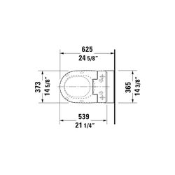 Duravit SensoWash Slim Dusch-WC 539x373mm, Weiß, Absenkautomatik, Fernbedienun... DURAVIT-611000002304300 4053424688756 (Abb. 1)