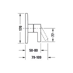 Duravit D-Neo Einhebel-Brausemischer Unterputz, 1 Verbraucher, Chrom, 24,5l/min, ... DURAVIT-DE4210010010 4063382162946 (Abb. 1)
