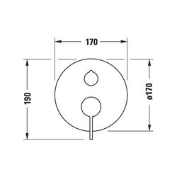 Duravit D-Neo Einhebel-Brausemischer Unterputz, 2 Verbraucher, Chrom, Handbrause,... DURAVIT-DE4210012010 4063382162953 (Abb. 1)