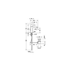 Duravit D-Neo Einhebel-Waschtischmischer M, Chrom, 5l/min, Hebelgriff, mit Garnit... DURAVIT-DE1020001010 8000177305016 (Abb. 1)