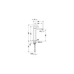 Duravit D-Neo Einhebel-Waschtischmischer L, Chrom, 5l/min, Hebelgriff, Ausladung ... DURAVIT-DE1030002010 8000177305023 (Abb. 1)