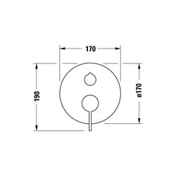 Duravit D-Neo Einhebel-Wannenmischer Unterputz, 2 Verbraucher, Chrom, Handbrause,... DURAVIT-DE5210018010 4063382162977 (Abb. 1)