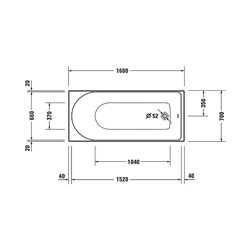 Duravit D-Neo Whirlwanne Rechteckig, Einbau, 700x1600x485mm, Jet Project, 1 Rü... DURAVIT-760472000JP1000 4063382135612 (Abb. 1)