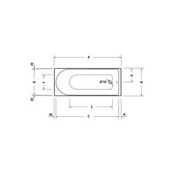 Duravit D-Neo Whirlwanne Rechteckig, Einbau, 700x1700x485mm, Jet Project, 1 Rü... DURAVIT-760478000JP1000 4063382135643 (Abb. 1)