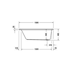 Duravit D-Neo Whirlwanne Rechteckig, Einbau, 750x1500x485mm, Jet Project, 1 Rü... DURAVIT-760471000JP1000 4063382135605 (Abb. 1)
