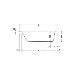 Duravit D-Neo Whirlwanne Rechteckig, Einbau, 700x1700x485mm, Jet Project, 1 Rü... DURAVIT-760478000JP1000 4063382135643 (Abb. 1)