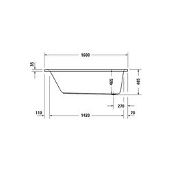 Duravit D-Neo Whirlwanne Rechteckig, Einbau, 700x1600x485mm, Jet Project, 1 Rü... DURAVIT-760472000JP1000 4063382135612 (Abb. 1)