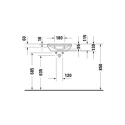 Duravit D-Neo Handwaschbecken 335x450x160mm, Weiß Hochglanz, Rechteckig, 1 Waschpla... DURAVIT-0738450070 4063382012487 (Abb. 1)