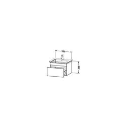 Duravit DuraStyle Waschtischunterbau wandh. 448x580x398mm Mattweiß, Dekor/Korpus B... DURAVIT-DS638001843 4021534916236 (Abb. 1)