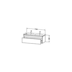 Duravit DuraStyle Waschtischunterbau wandh. 453x1150x398mm Graphit Matt, Dekor/Kor... DURAVIT-DS638604918 4053424313627 (Abb. 1)