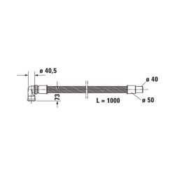 Duravit Ab- und Überlaufgarnitur mit Zulauf, Wanneneinlauf, Chrom glänzend, Qu... DURAVIT-792211000001000 4063382031006 (Abb. 1)