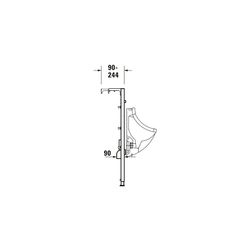 Duravit Installationselement für Urinal DuraSystem 170x500x1148mm, Ständerleichtb... DURAVIT-WD3003000000 4063382128751 (Abb. 1)