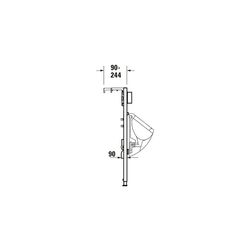 Duravit Installationselement für Urinal DuraSystem 170x500x1148mm, Ständerleichtb... DURAVIT-WD3004000000 4063382128768 (Abb. 1)