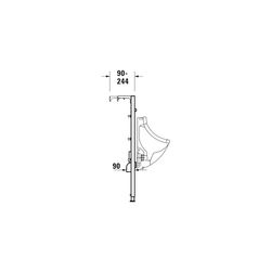Duravit Installationselement für Urinal DuraSystem 170x500x1148mm, Ständerleichtb... DURAVIT-WD3003000000 4063382128751 (Abb. 1)