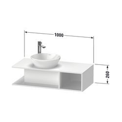 Duravit D-Neo Konsolenwaschtischunterbau wandh. 480x1000x260mm, Compact, Basalt Ma... DURAVIT-DE491904343 4063382110268 (Abb. 1)