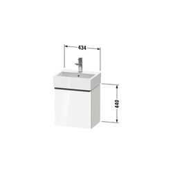 Duravit D-Neo Waschtischunterbau wandh. 322x434x440mm Eiche Marmoriert Matt Gr... DURAVIT-DE4217RBD550000 4067116345421 (Abb. 1)