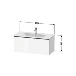 Duravit D-Neo Waschtischunterbau wandhäng. 462x1010x440mm Eiche Marmoriert Mat... DURAVIT-DE42630BD550000 4067116347005 (Abb. 1)