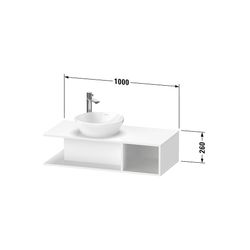 Duravit D-Neo Konsolenwaschtischunterbau wandh. 480x1000x260mm, Compact, Basalt Ma... DURAVIT-DE491904343 4063382110268 (Abb. 1)