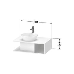 Duravit D-Neo Konsolenwaschtischunterbau wandhäng. 550x800x260mm, Natur Eiche Matt... DURAVIT-DE492803030 4063382110374 (Abb. 1)