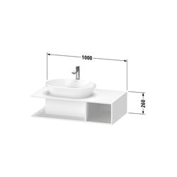 Duravit D-Neo Konsolenwaschtischunterbau wandh. 550x1000x260mm, Eiche Marmoriert M... DURAVIT-DE492905555 4067116349528 (Abb. 1)