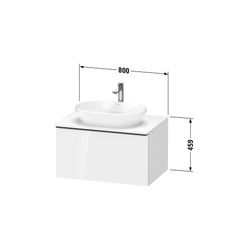 Duravit D-Neo Konsolenwaschtischunterbau wandh. 550x800x459 Eiche Marmor. Matt... DURAVIT-DE4947004550000 4067116349399 (Abb. 1)