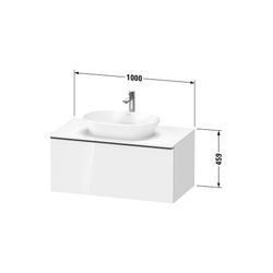 Duravit D-Neo Konsolenwaschtischunterbau wandh. 550x1000x459 Eiche Marmor. Mat... DURAVIT-DE4948010550000 4067116349658 (Abb. 1)