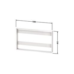 Duravit Einbau-Set aus Hochverdichtete MDF-Platte 139x1361x812mm, Mattweiß, mit Be... DURAVIT-LM992000000 4063382111562 (Abb. 1)