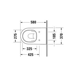 Duravit D-Neo Stand WC 580x370x400mm, Weiß Hochglanz, HygieneGlaze, Back to wall, 4... DURAVIT-2003092000 4063382016751 (Abb. 1)