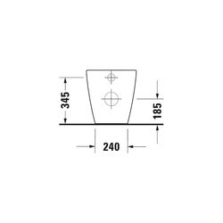 Duravit D-Neo Stand WC 580x370x400mm, Weiß Hochglanz, HygieneGlaze, Back to wall, 4... DURAVIT-2003092000 4063382016751 (Abb. 1)