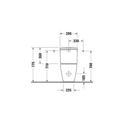 Duravit D-Neo Stand WC für Kombination 650x370x415mm, Weiß Hochglanz, 4/2l, Tiefspü... DURAVIT-2002090000 4063382016065 (Abb. 1)