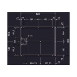 Duravit Fußgestell 1000x1200x80-100mm für Stonetto Duschwannen... DURAVIT-791107000000000 4063382031334 (Abb. 1)