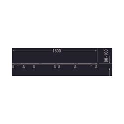 Duravit Fußgestell 1000x1600x80-100mm für Stonetto Duschwannen... DURAVIT-791113000000000 4063382031396 (Abb. 1)